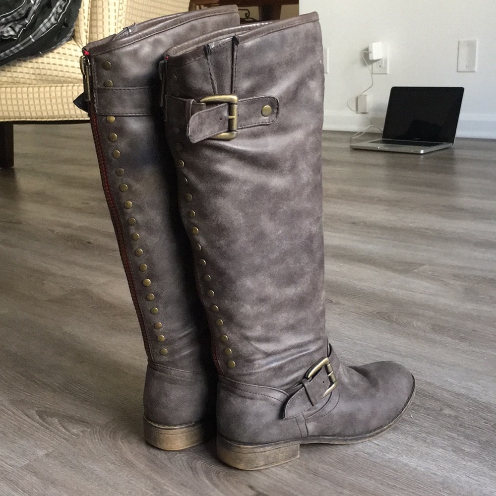 Madden Girl studded boots size 7M